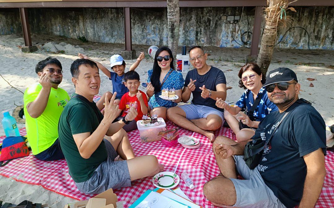 NSB team mid-year gathering by the beach